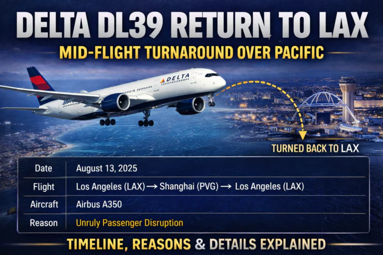Delta DL39 Return to LAX