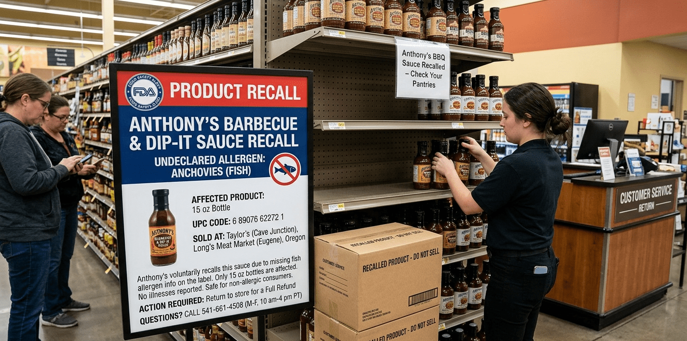Anthony's BBQ Sauce Recall