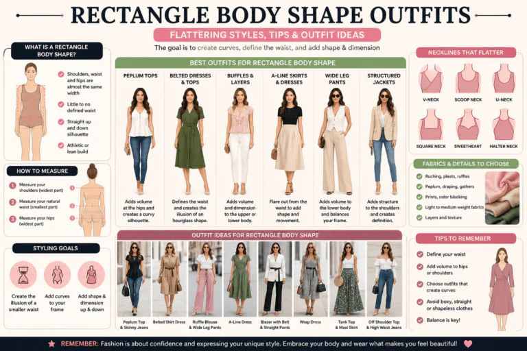 Rectangle Body Shape Outfits