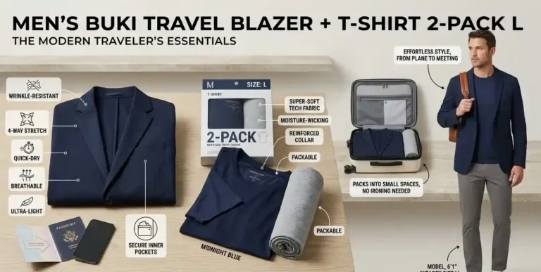 Men’s Buki Travel Blazer + T-Shirt 2-Pack L