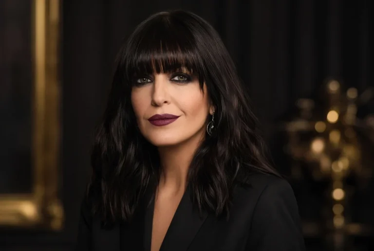 Claudia Winkleman net worth – elegant portrait of the British TV presenter and Strictly Come Dancing host